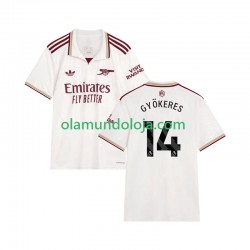 Camisola Arsenal Viktor Gyokeres 14 Homem Equipamento Terceiro 2025-2026 Manga Curta
